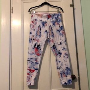 Splatter print leggings